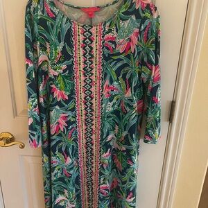 Lilly Pulitzer Ophelia Dress, Macaw Blue Sweet Escape Print